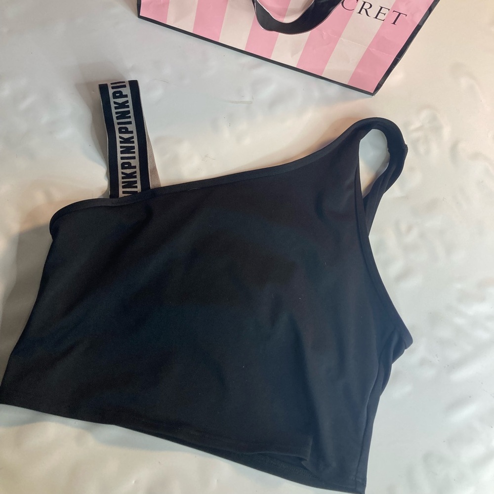 PINK Victoria secret black ultimate sports bra small